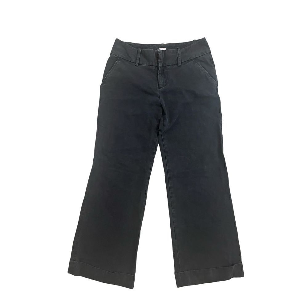 Joie EUC Black Wide Leg Cuffed Y2K Jeans Sz 4‎